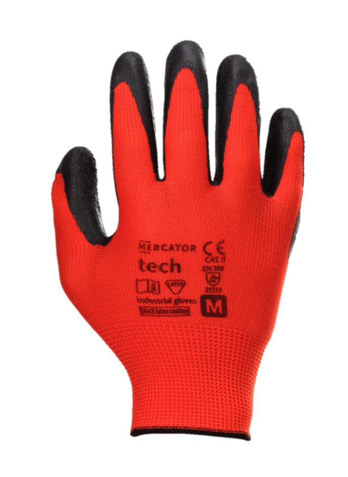 LUVA  MERCATOR TECH RED LATEX