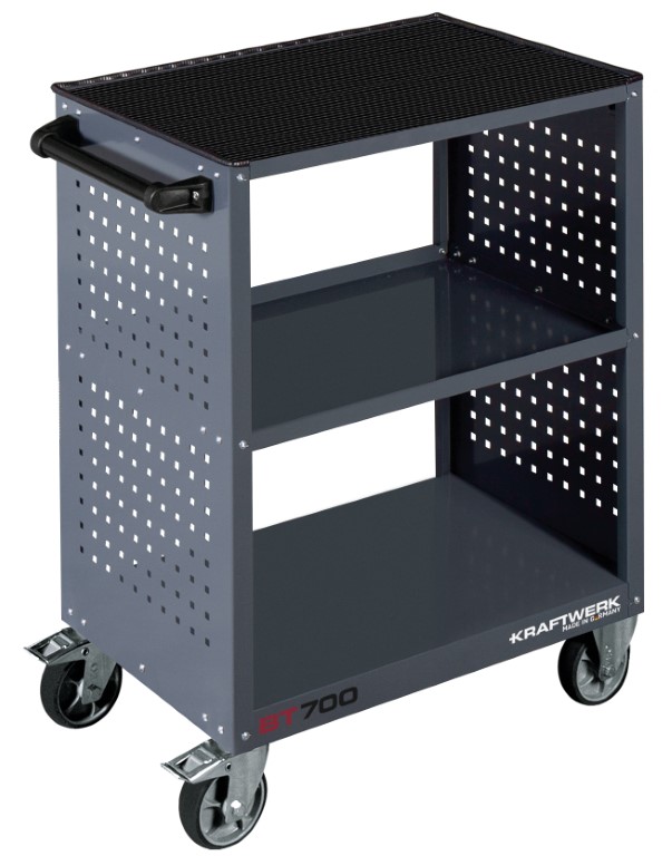 CARRO DE APOIO 3 PARTELEIRAS BT700 40X60 COM TAPETE BORRACHA